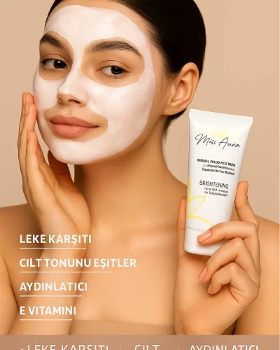 Leke Karşıtı Aydınlatıcı Yüz Maskesi Doğal Peloid – Gallik Asit, Humik Asit, C ve E Vitamini 150 ml