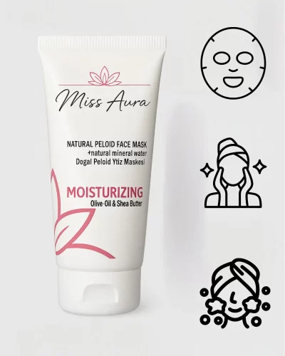 Nemlendirici Yüz Maskesi Doğal Peloid Humik Asit, Zeytinyağı-Shea Yağı-Derin Nem-Cilt Yenileyici-150 ml