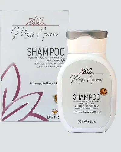 Kapalı Saçlar için Bakım Şampuanı – Termal Su ve Humik Asit İçerikli, 300 ml