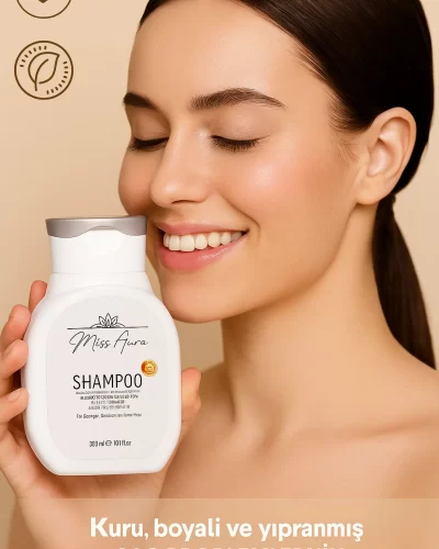 Kuru ve Yıpranmış Saçlar için Şampuan – Termal Su ve Humik Asit İçerikli, 300 ml