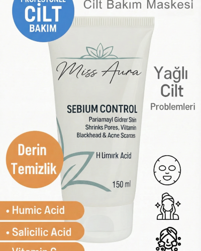 Yüz Maskesi Doğal Peloid – Sebum Kontrolüne Yardımcı Arındırıcı Salicylic Acid, Humic Acid & Vitamin C, 150 ml