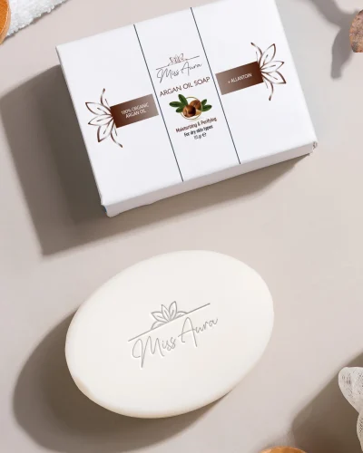 Argan Yağlı Sabun – Nemlendirici & Arındırıcı %100 Organik Argan Yağlı Sabun Kuru Cilt Tipleri, 115 gr
