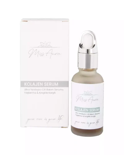 Kolajen Serum – Ultra Yenileyici Cilt Bakım Serumu Yaşlanma & Kırışıklık Karşıtı, 30 ml