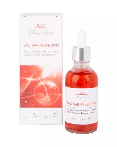 Saç Bakım Serumu – Biyotin, Kolajen, Keratin İçeren Saç Dökülmesi Karşıtı, 50 ml